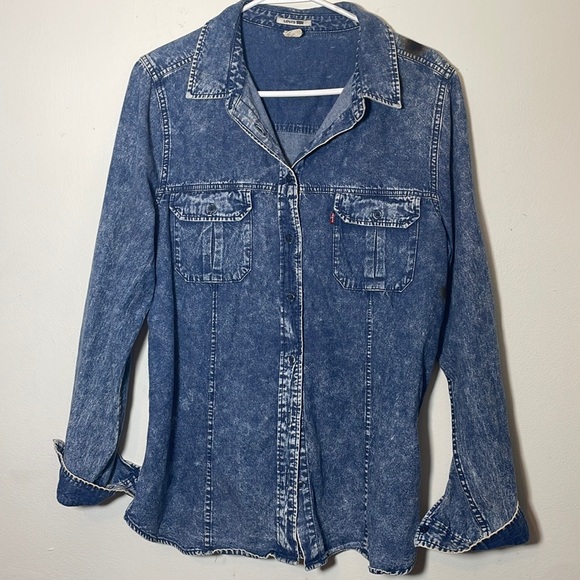 Levi button up demin jacket